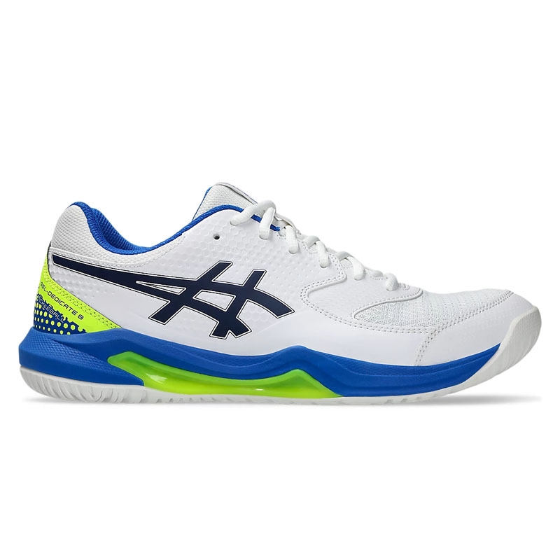 Asics Gel-Dedicate 8 Men's Pickleball Shoe White/black/blue