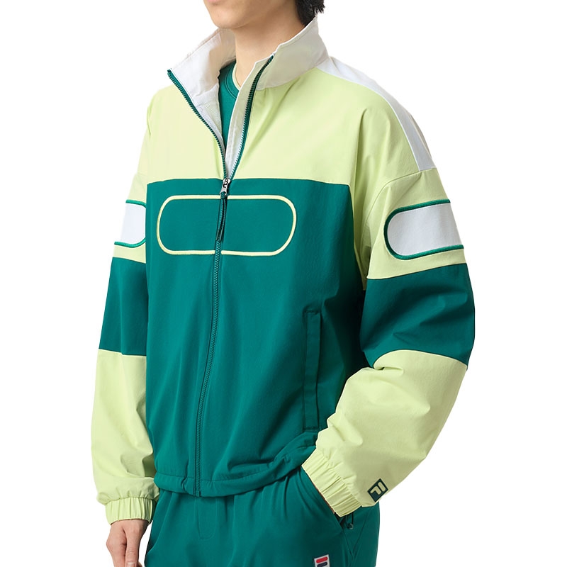 【FILA】 男女共用 (TENNIS) Pro Player Tennis Podium Jacket Fila Ace Podium Unisex Tennis Jacket Rainforest/lime