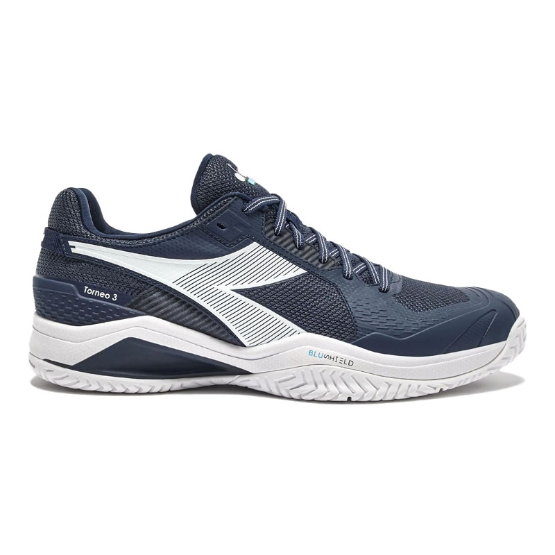 Diadora Blueshield Torneo 3 AG Men's Tennis Shoe Bluecorsair/white