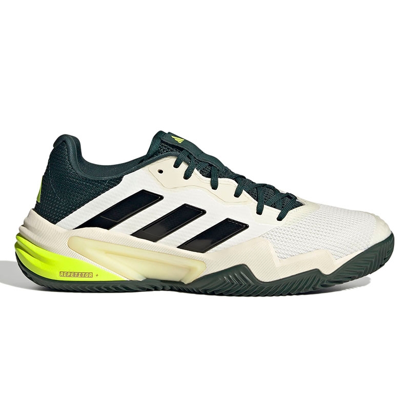 Adidas Barricade 13 Clay Men's Tennis Shoe Offwhite/green