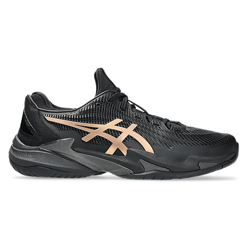【限定】asics COURT FF3 NIGHT ENERGY AC26cm Asics Court FF 3 Novak Night Energy Men's Tennis Shoe Black/prismgold