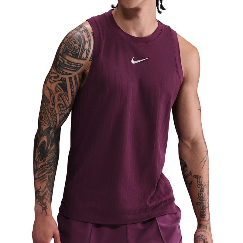 Nike Advantage NY Slam Men's Tennis Tank Bordeaux