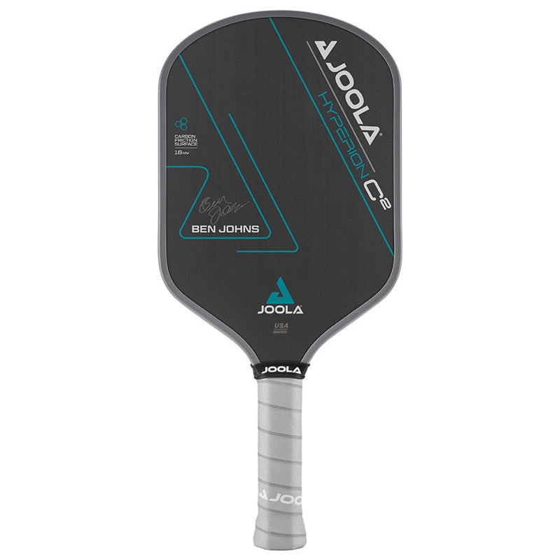 JOOLA Ben Johns Hyperion C2 ピックルボール パドル Joola Ben Johns Hyperion C2 16MM Pickleball Paddle Black/grey/aqua