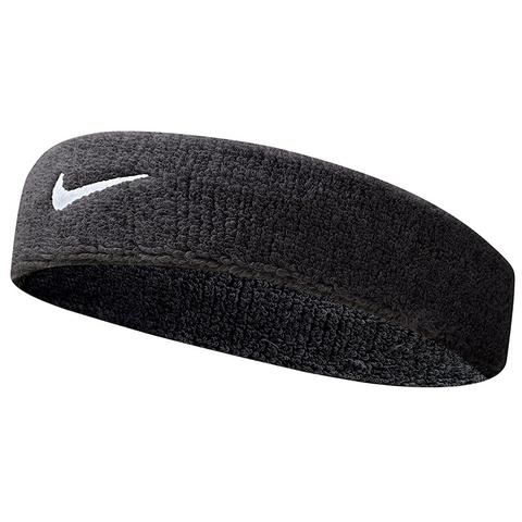 cáscara administración Nuclear Nike Swoosh Tennis Headband Black