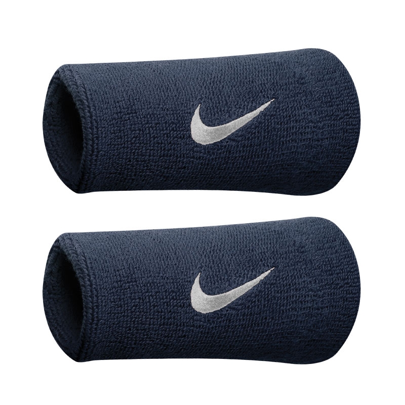 Nike Doublewide Tennis Wristband Obsidian/white