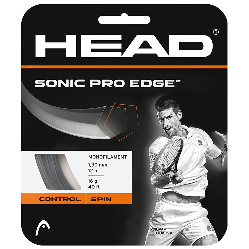 Head Sonic Pro 12m Monofilament 16/1.30mm Tennis String Set Black 