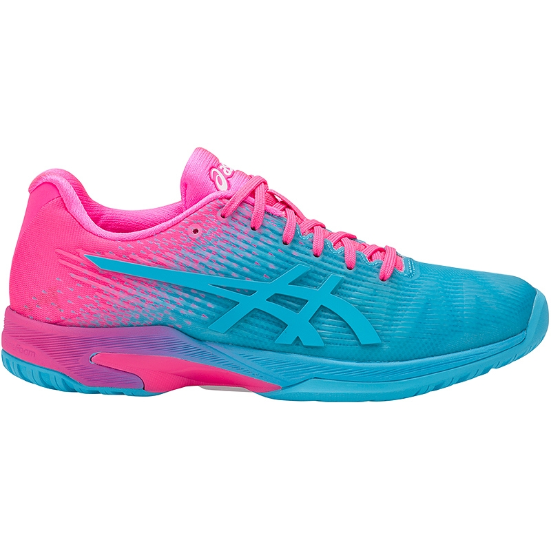 Asics Solution Speed FF Limited Edition Women's Tennis Shoe Pink/blue