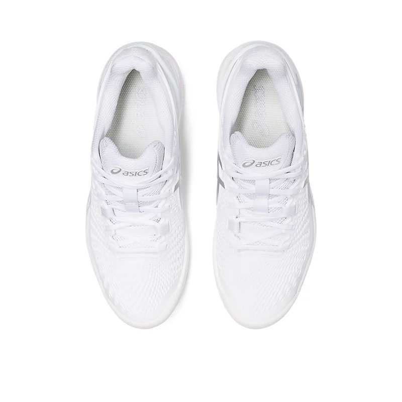 Asics Gel Resolution 9 Women's Tennis Shoe White/silver