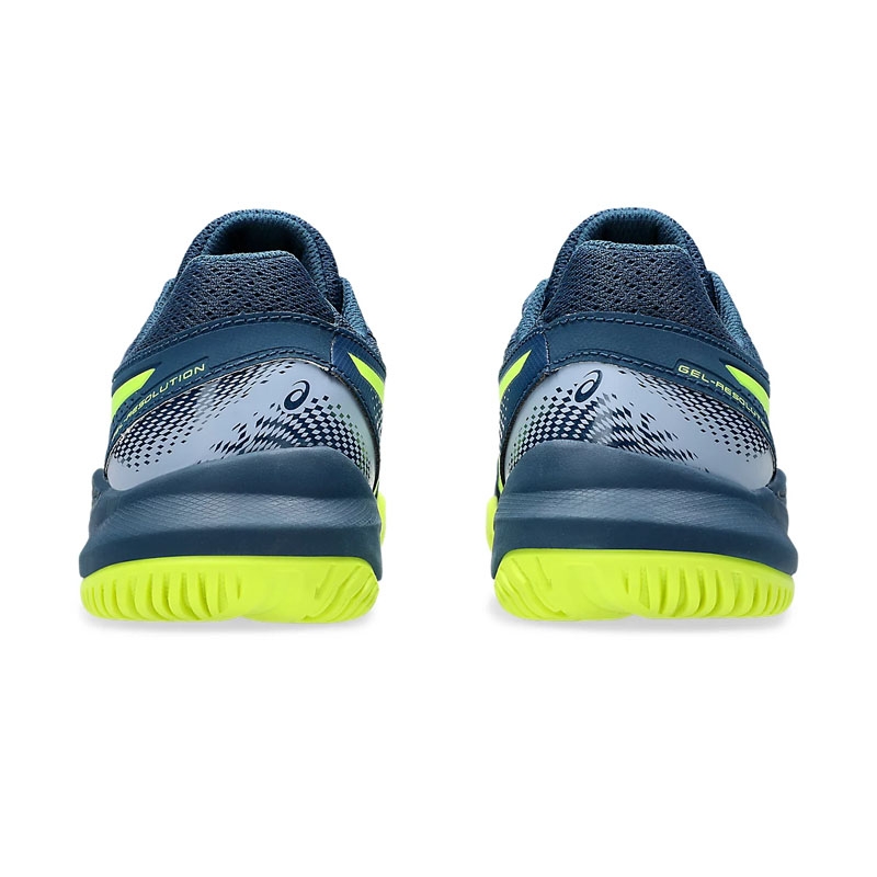 Asics Gel Resolution 9 GS Junior Tennis Shoe Makoblue/yellow