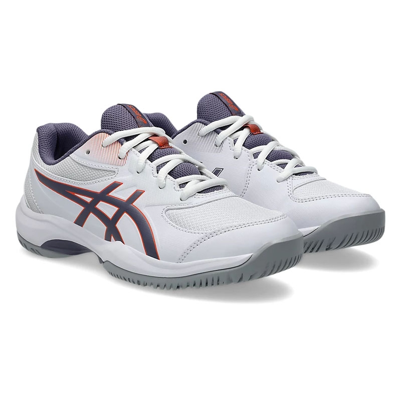 品揃え豊富で GS Game Gel Asics Junior White/greyishpurple Shoe Tennis Skiing