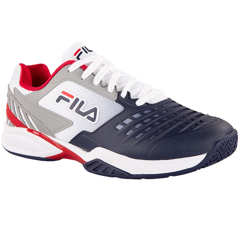 Fila Axilus 2 Energized Men's Tennis Shoe White/blue/red