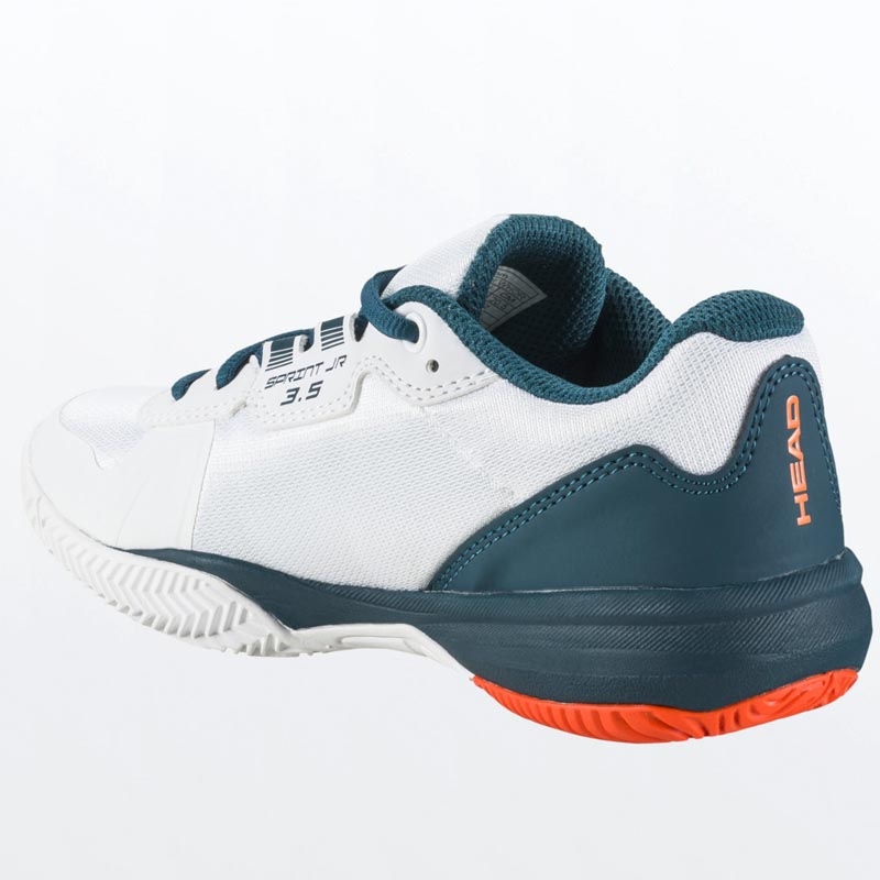 Head Sprint Junior Tennis Shoe White/orange