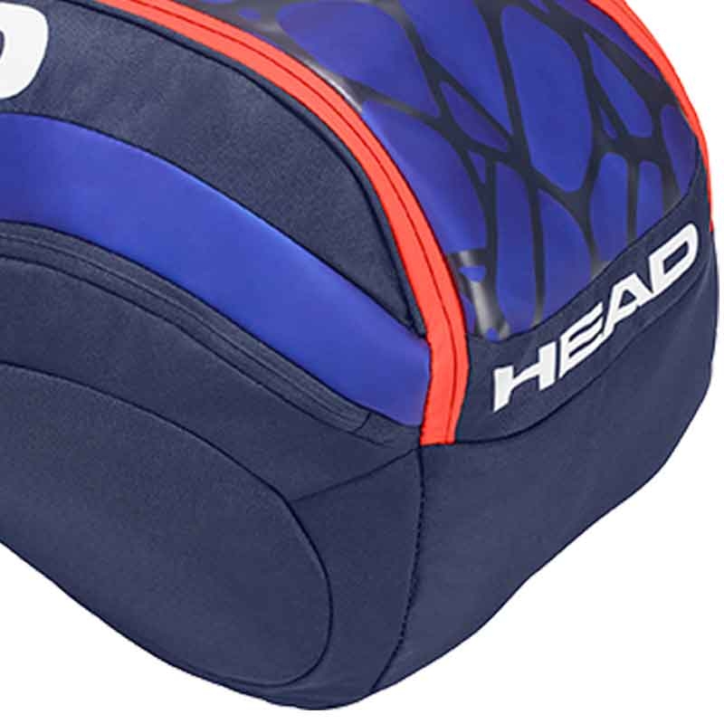 Head Radical 6 Pack Combi Tennis Bag Blue/orange