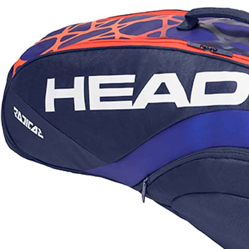 Head Radical 6 Pack Combi Tennis Bag Blue/orange
