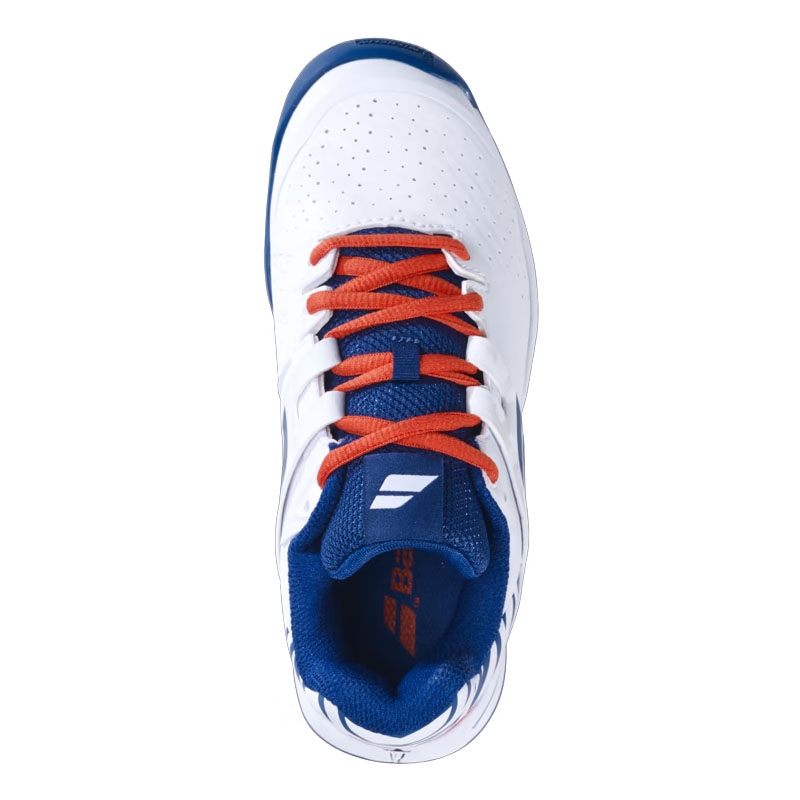Babolat Propulse All Court Junior Tennis Shoes White/estateblue Babolat Propulse All Court Junior Tennis Shoes White/estateblue