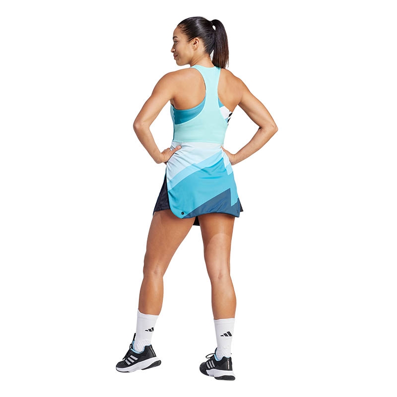 Adidas Transformative Aeroready Women s Tennis Dress Aqua black