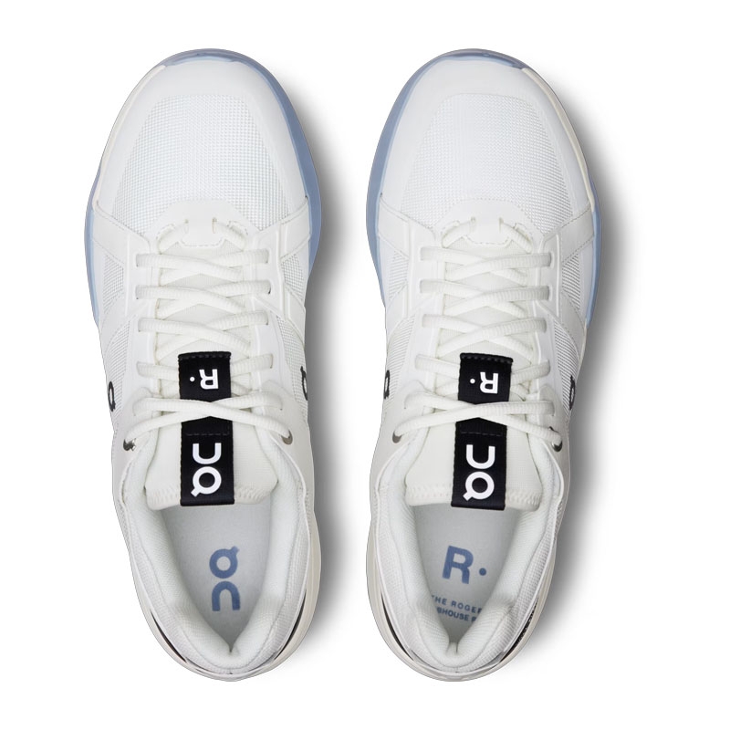 On THE ROGER Clubhouse Pro Men's Tennis Shoe Ivory/chambray