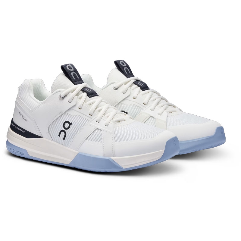 On THE ROGER Clubhouse Pro Men's Tennis Shoe Ivory/chambray