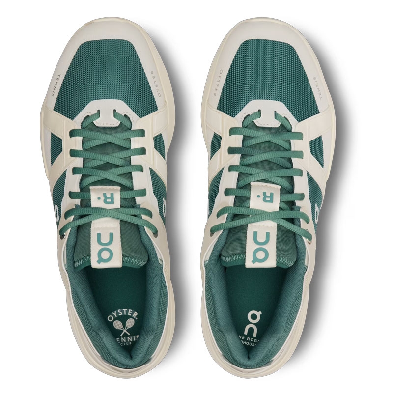 ON The Clubhouse Pro “Ivory/Evergreen” On THE ROGER Clubhouse Pro Men's Tennis Shoe Ivory/evergreen