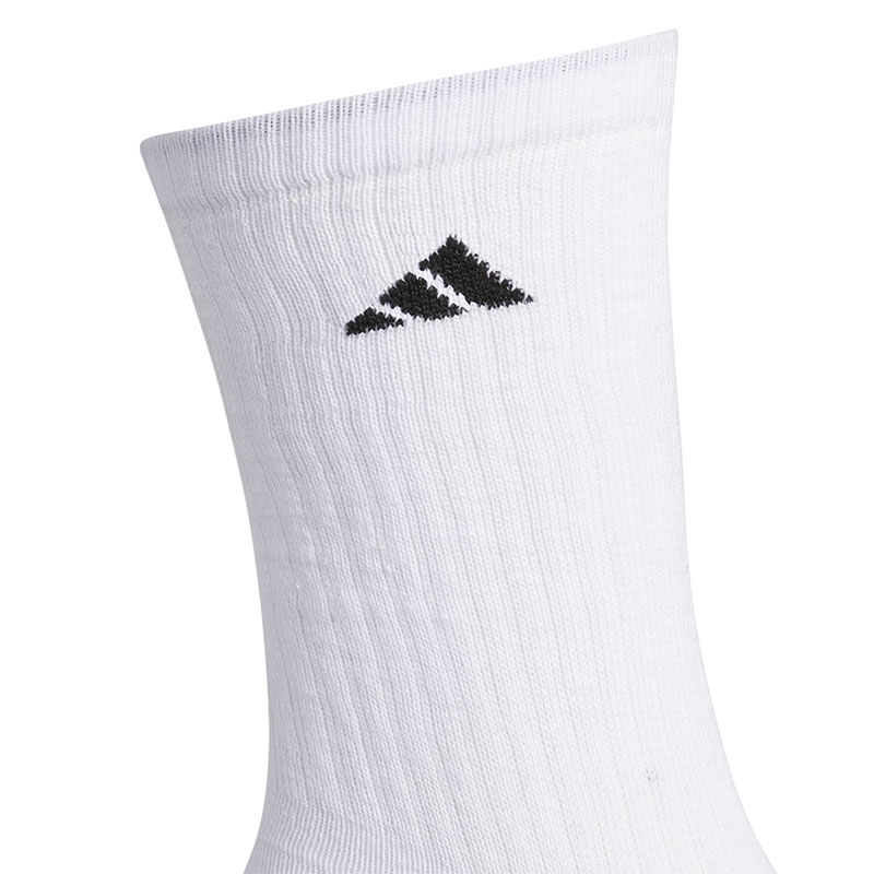 Adidas Cushioned 3Pack Crew Mens Tennis Socks White/black