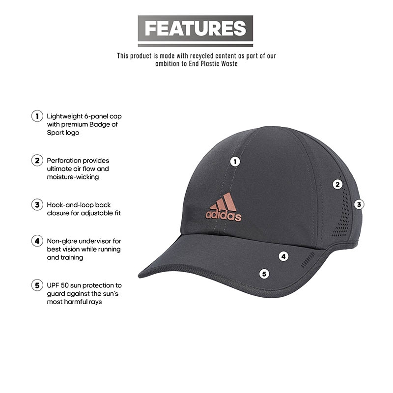 Adidas Superlite 2 Women's Hat Grey/rosegold
