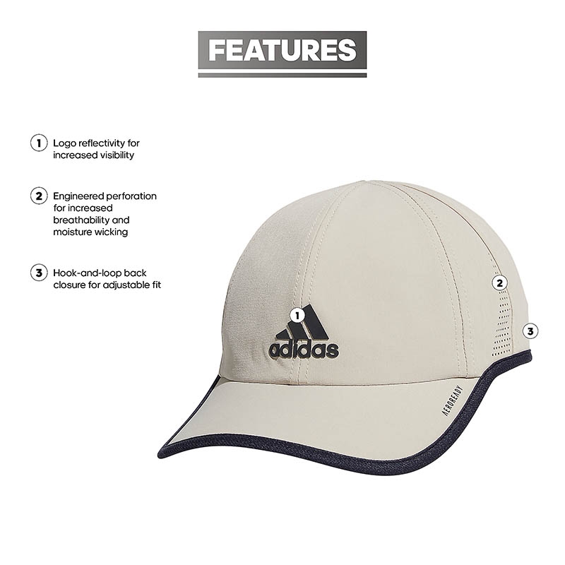 Adidas Superlite 2 Men s Tennis Hat Beige legendink