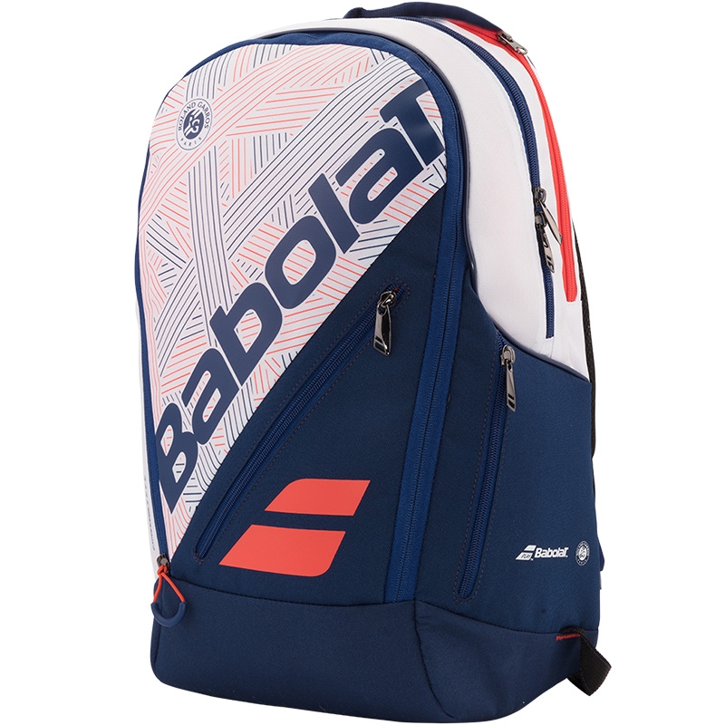 Babolat Team French Open Expandable Tennis Back Pack White/blue/orange