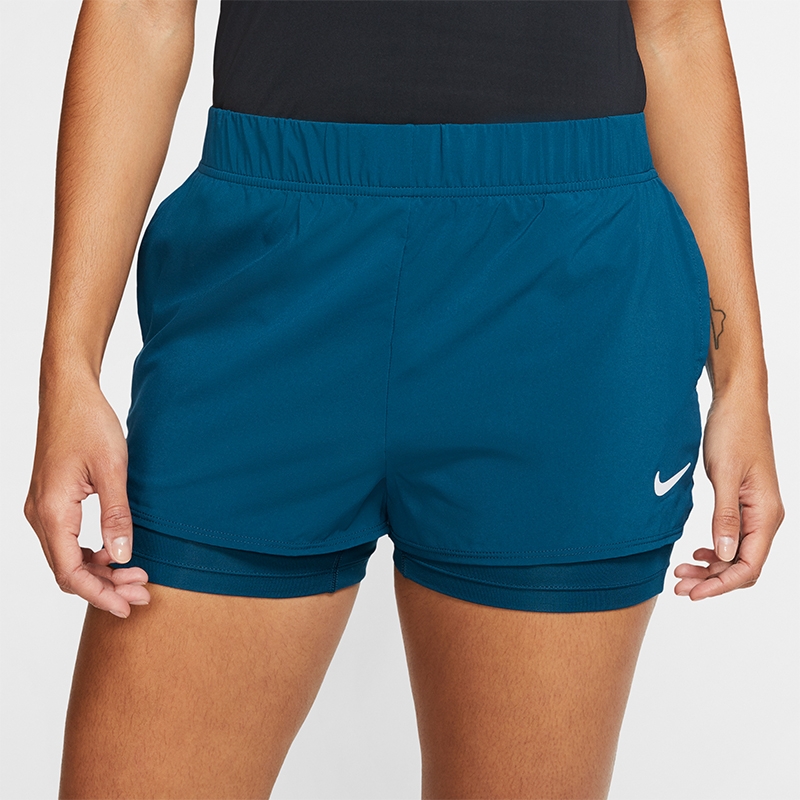sovende Kirkestol Opbevares i køleskab Nike Court Flex Women's Tennis Short Valerianblue/white