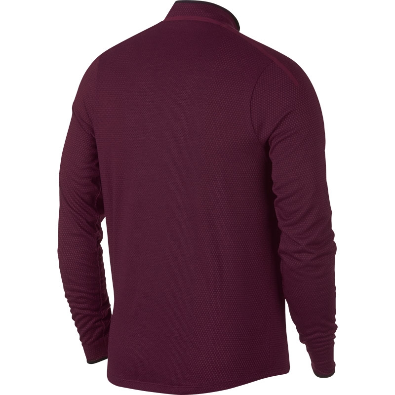 nike men's court challenger long sleeve half zip tennis top