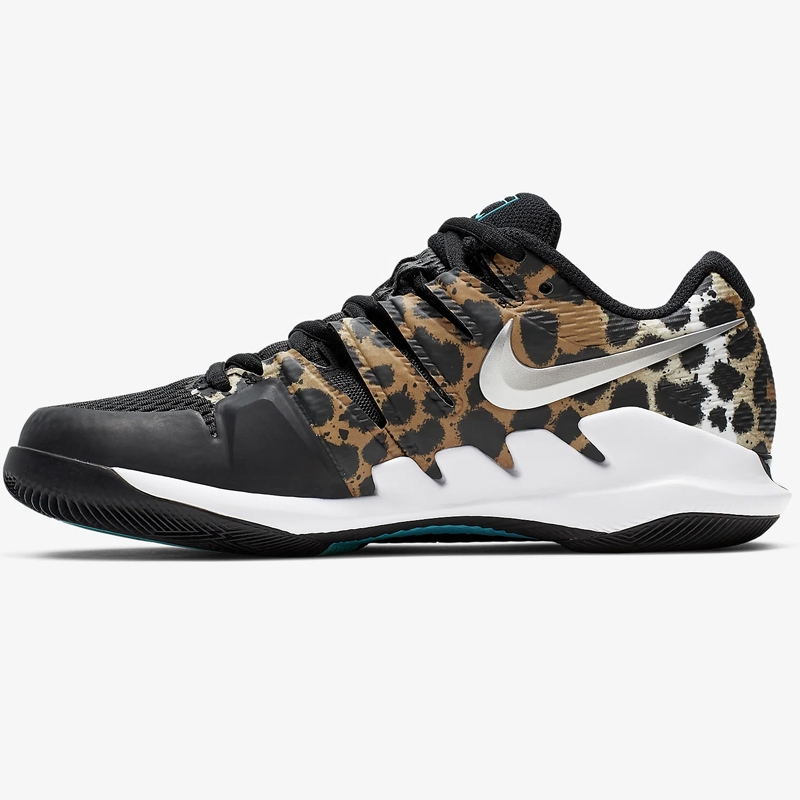nike women's air zoom vapor x tennis shoes wheat and black