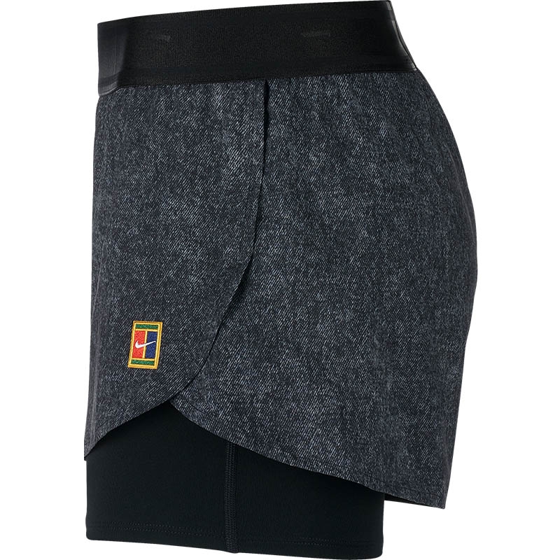 nike denim tennis shorts