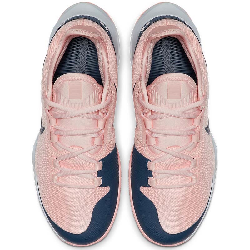 pink and blue nike tennis shoes