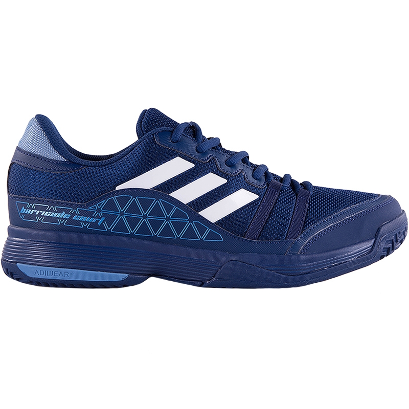 Adidas Barricade Court Men's Tennis Shoe Blue/silver