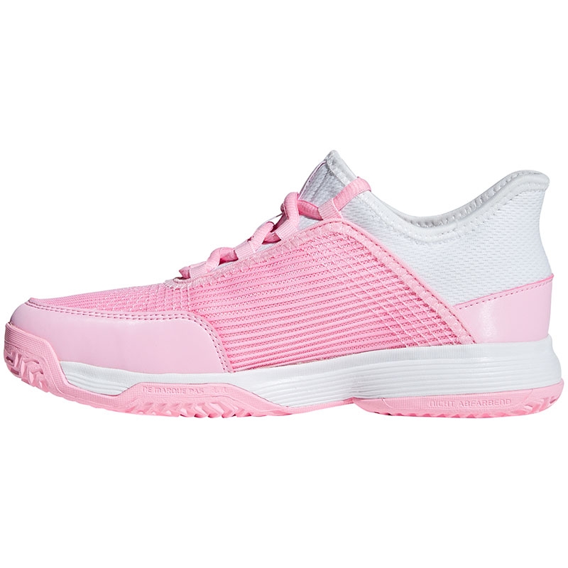 Adidas Adizero Club K Junior Tennis Shoe Pink/white