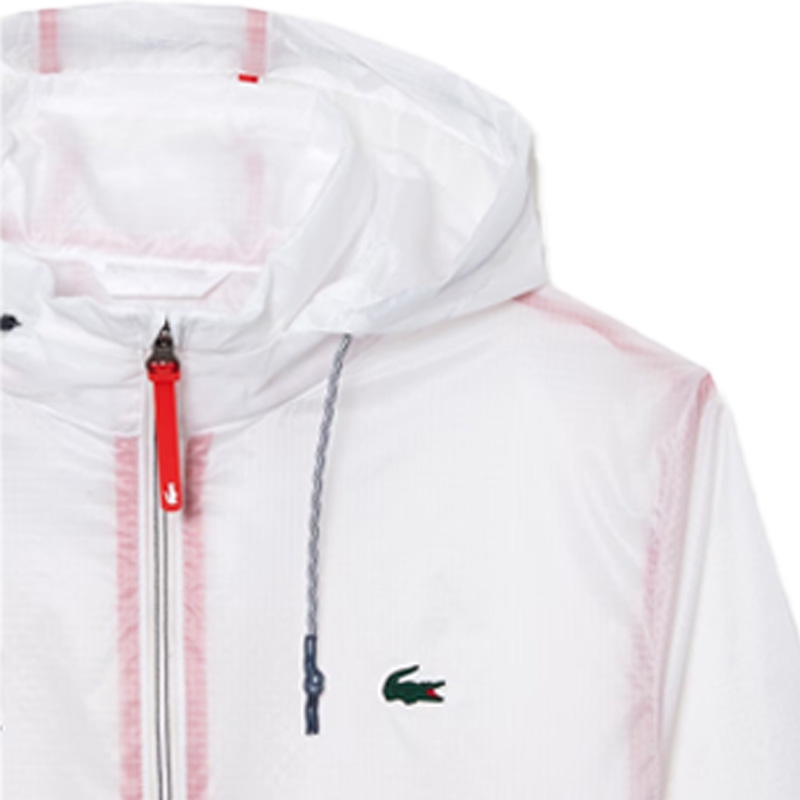 Barn excentrisk Kurv Lacoste Novak Men's Tennis Jacket White