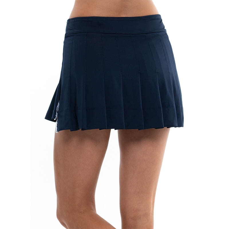 Lucky In Love HighLow Pleated Women's Tennis Skirt Navy