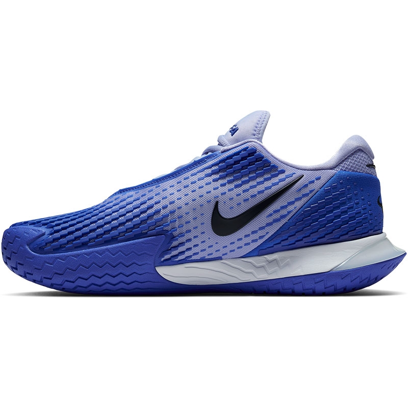 black and purple tennis shoes