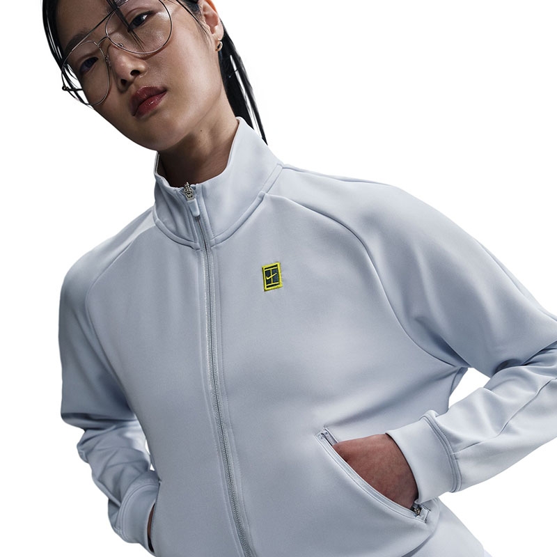 Nike Court Heritage Full Zip Women's Tennis Jacket Grey