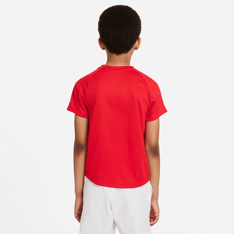 Nike Court Dri-Fit Victory Boys' Tennis Tee Red/white