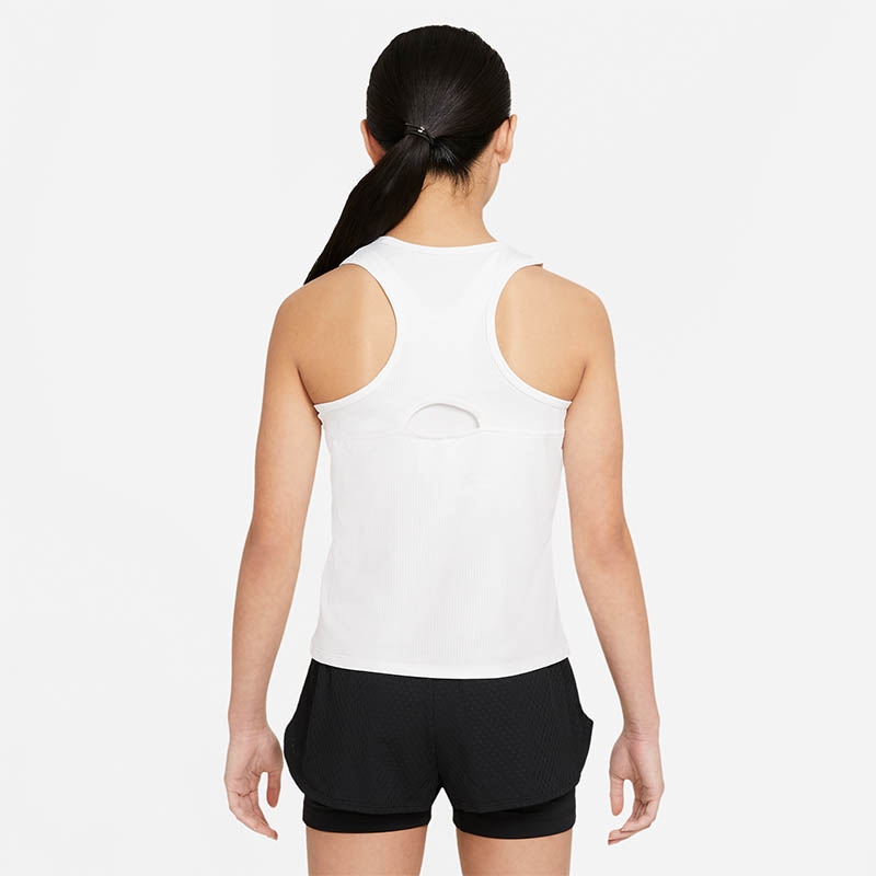 Nike Court Dri-Fit Victory Girls' Tennis Tank White/black