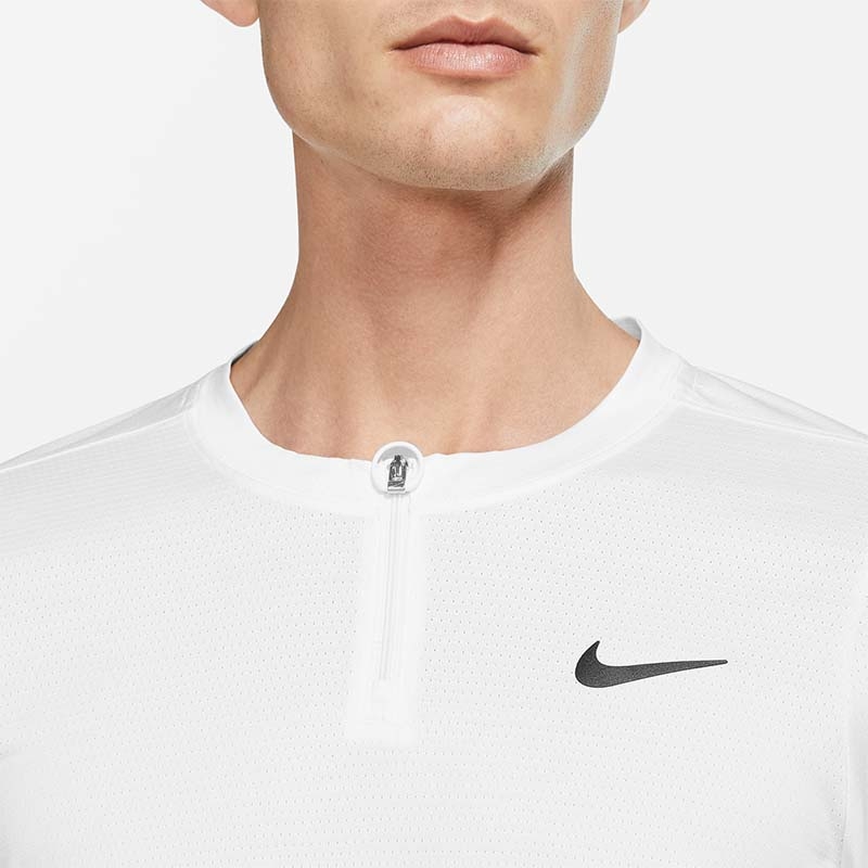 Nike Court Advantage Half Zip Men's Tennis Top White