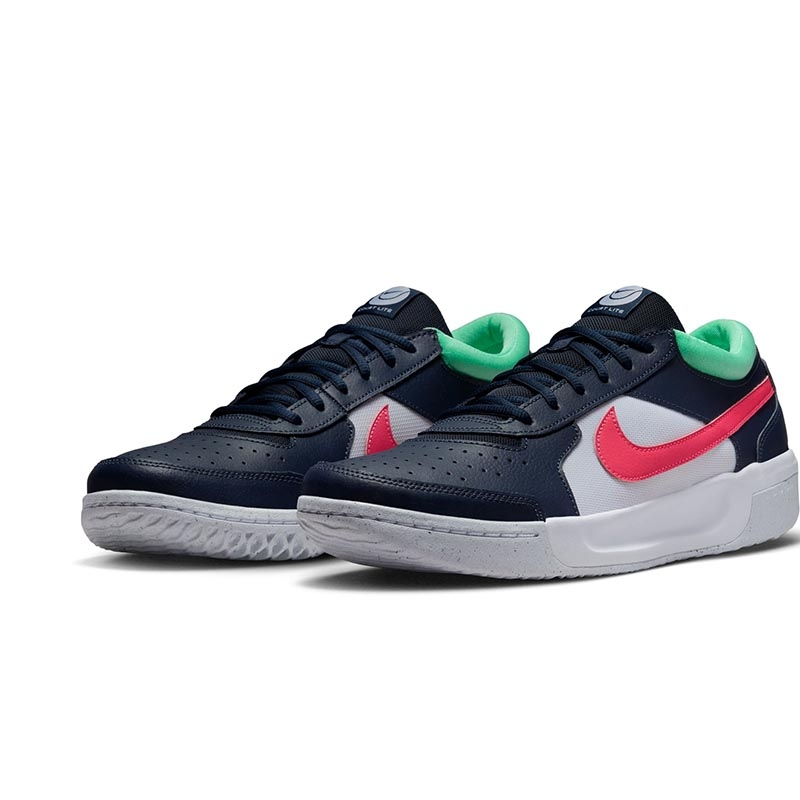 Nike Court Zoom Lite 3 Tennis Men's Shoe Obsidian/pink/green