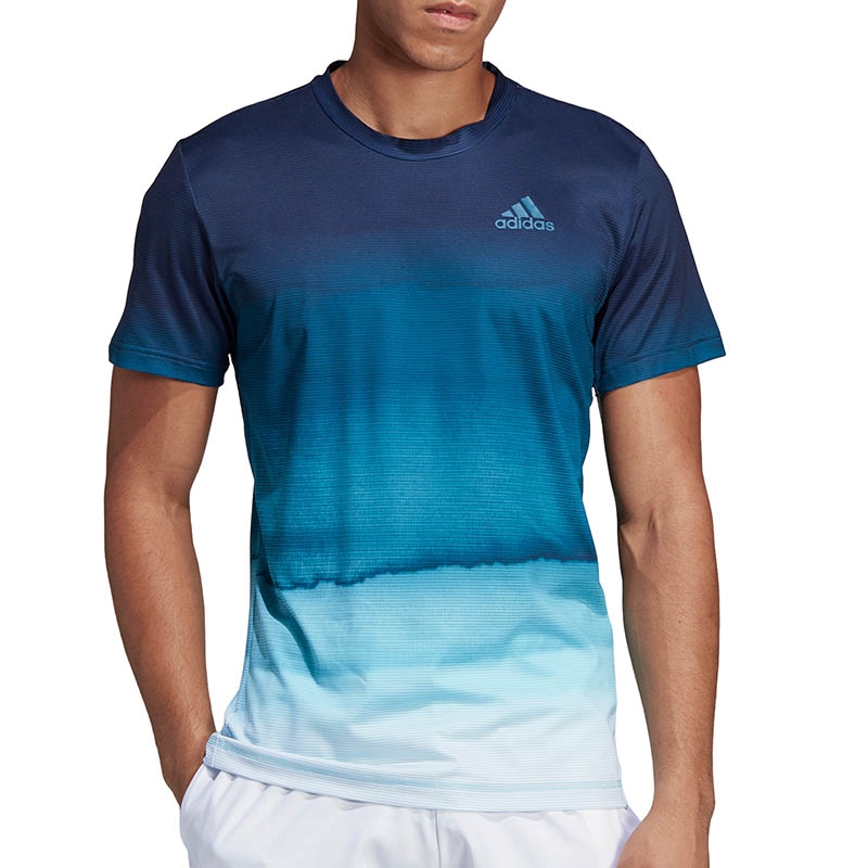 Adidas Parley Men's Tennis Tee White/easyblue