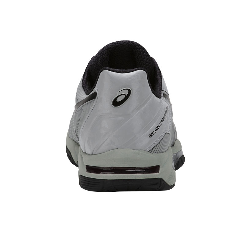 Asics Gel Solution Speed 3 Men S Tennis Shoe Grey Black Asics Gel Solution Speed 3 Men S Tennis Shoe Grey Black