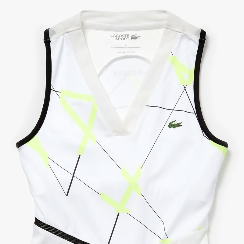 Lacoste Womens Sport Printed Tennis Performance Dress 