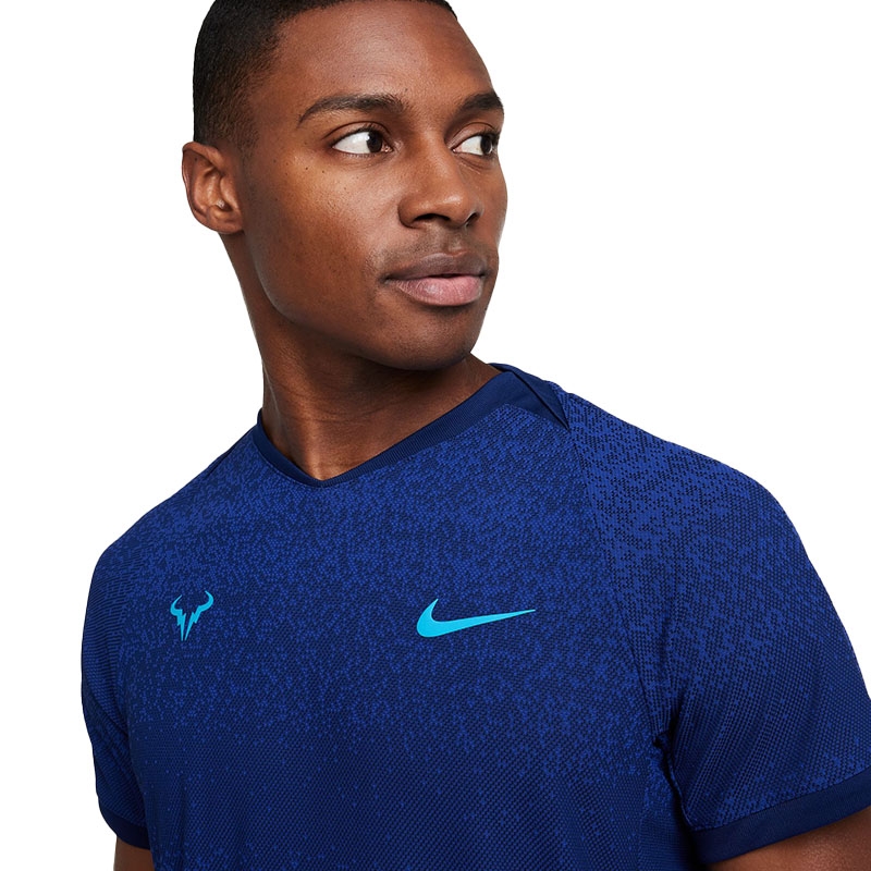 Nike Adv Rafa Men's Tennis Top Bluevoid/laserblue Nike Adv Rafa Men's Tennis Top Bluevoid/laserblue