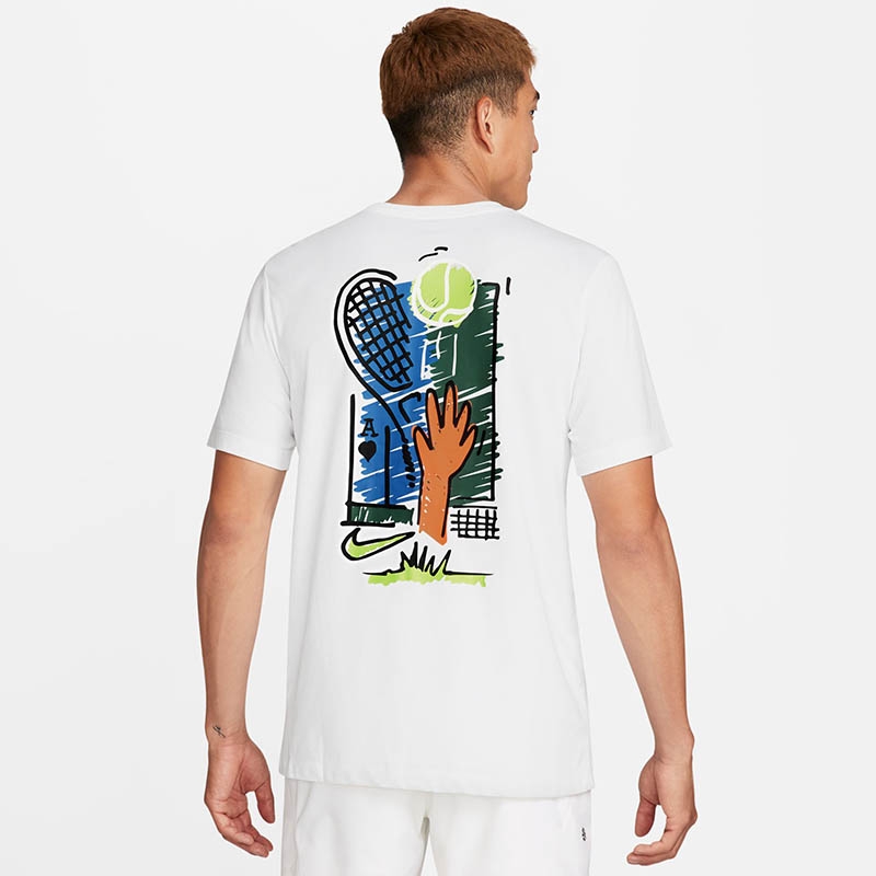 Nike Court Open Men's Tennis Tee White
