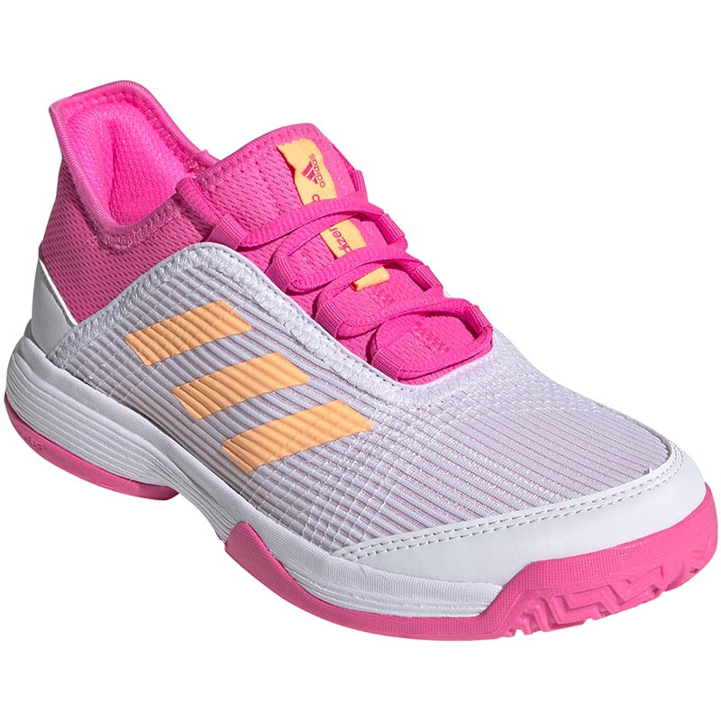 Adidas Adizero Club Junior Tennis Shoe White/pink