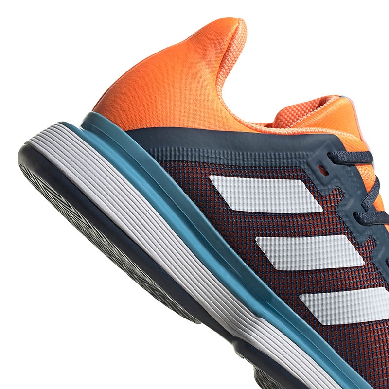 Adidas SoleMatch Bounce Men's Tennis Shoe Navy/orange