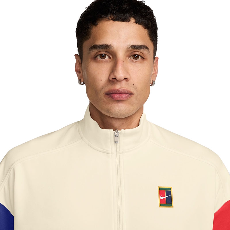 Nike Court Heritage Men's Tennis Jacket Paleivory/deepnight